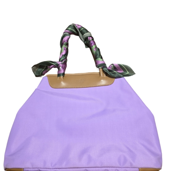 Rare OCABA/Abaco Paris Reversible Purple Shoulder Bag – Made in France - Picture 4 of 15